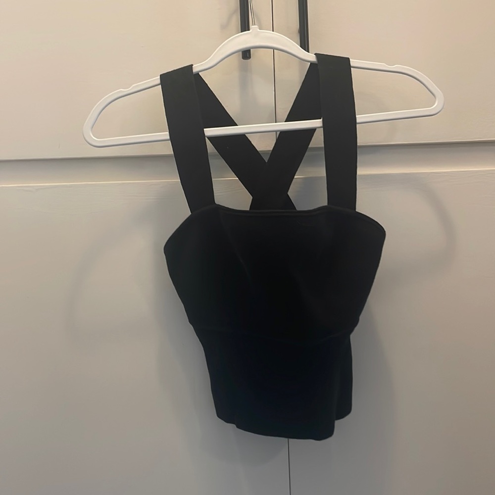 Carbon38 knit crop top